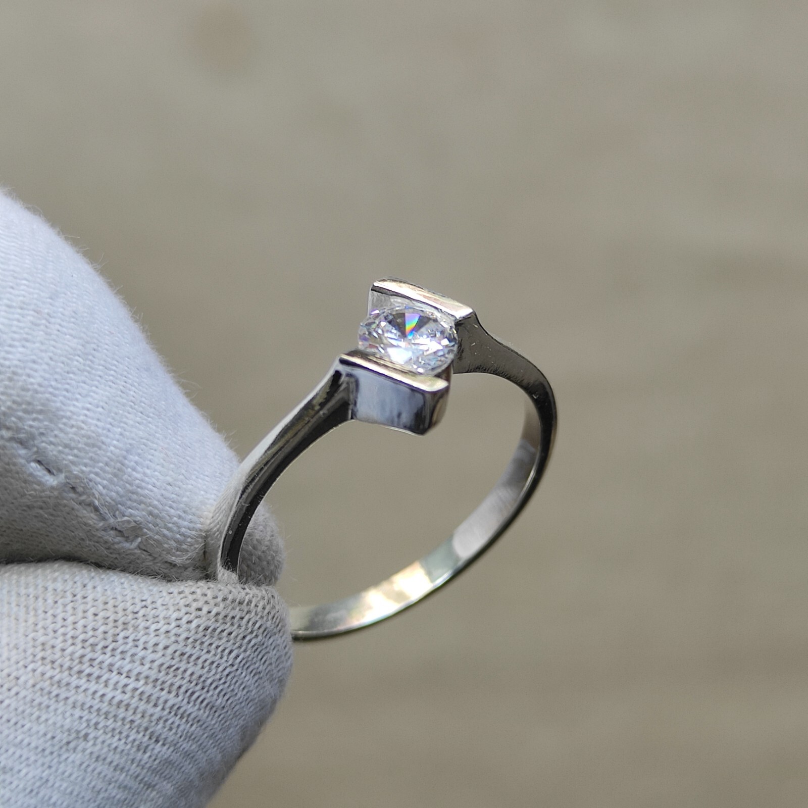 Amazing white simulant diamond ring | American diamond ring | Ring gift C6889