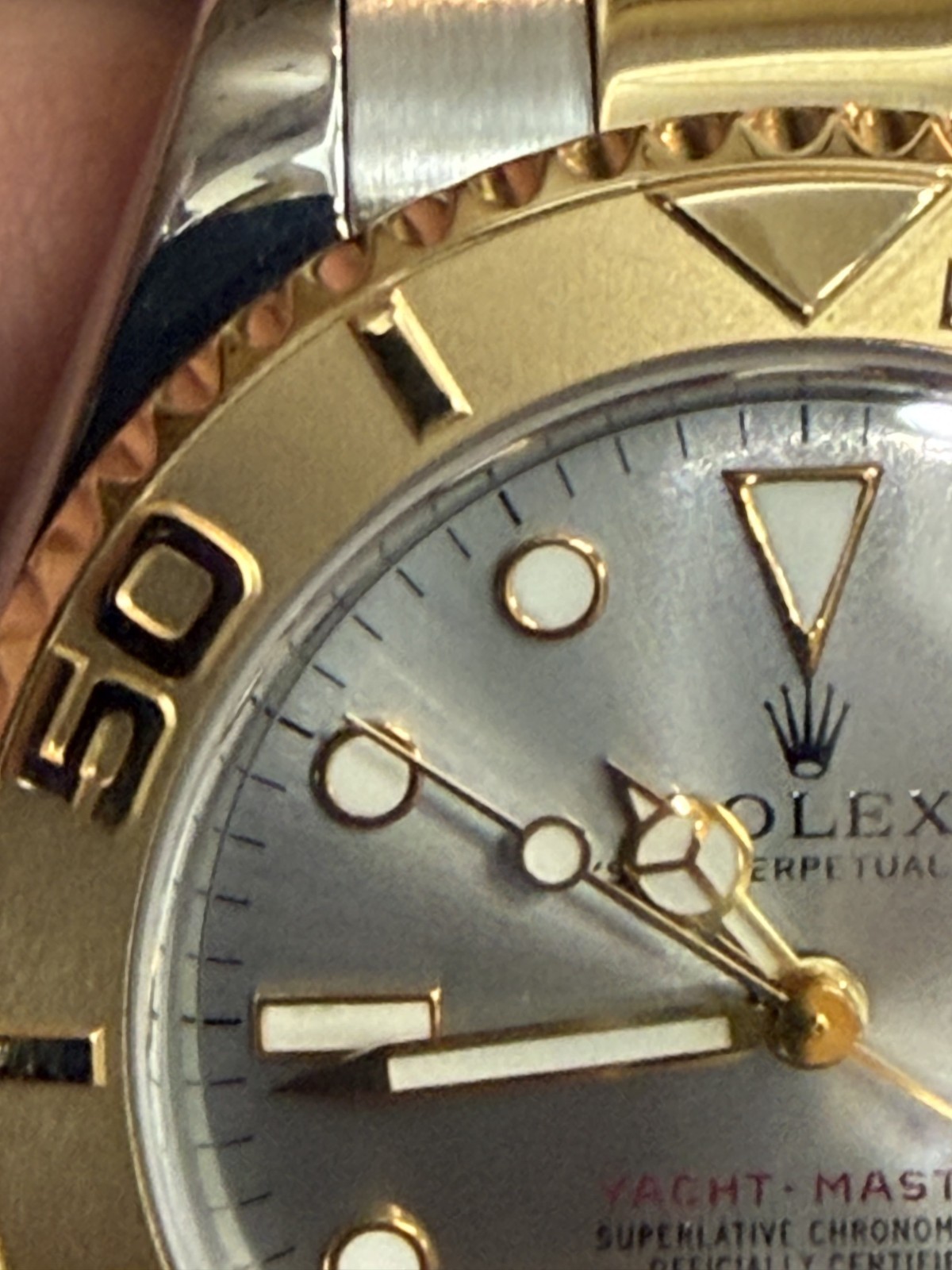 ROLEX YACHT – MASTER 68623 1997 TWO TONE 18 KARAT & STAINLESS STEEL WATCH 35MM