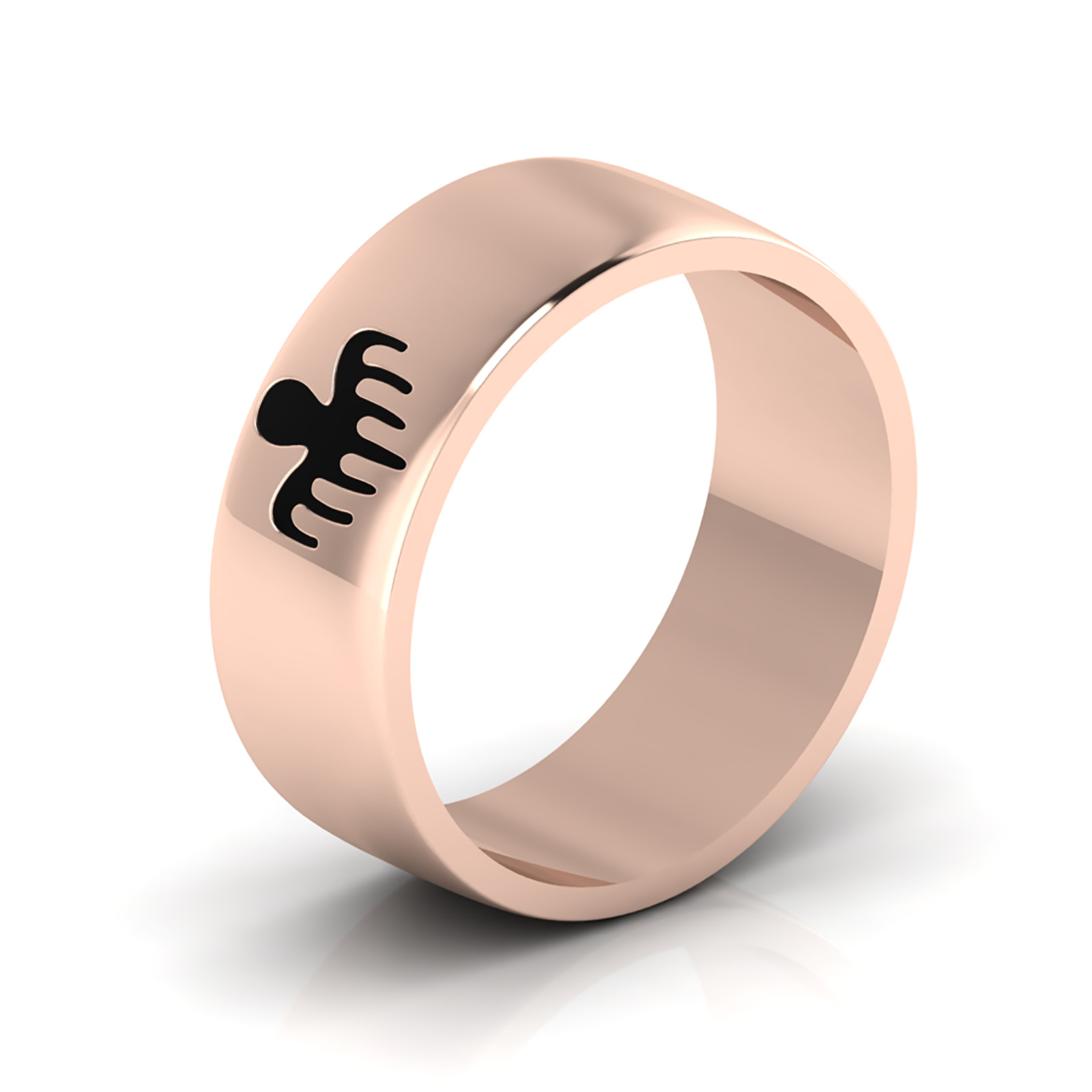 925 Silver Spectre Ring, Agent 007 Symbol Ring, Fashion Jewelry, Spectre Band, B