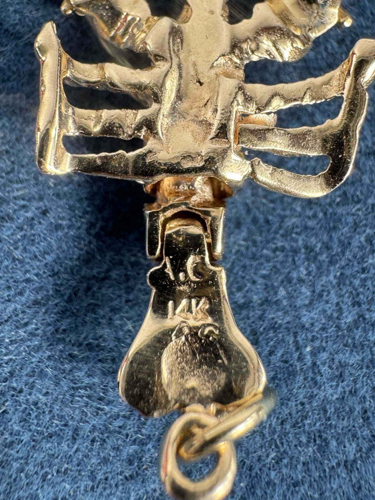 Vintage AC American Charm Corp 14k Lobster Charm 3.2 Grams Movable Tail & Claws