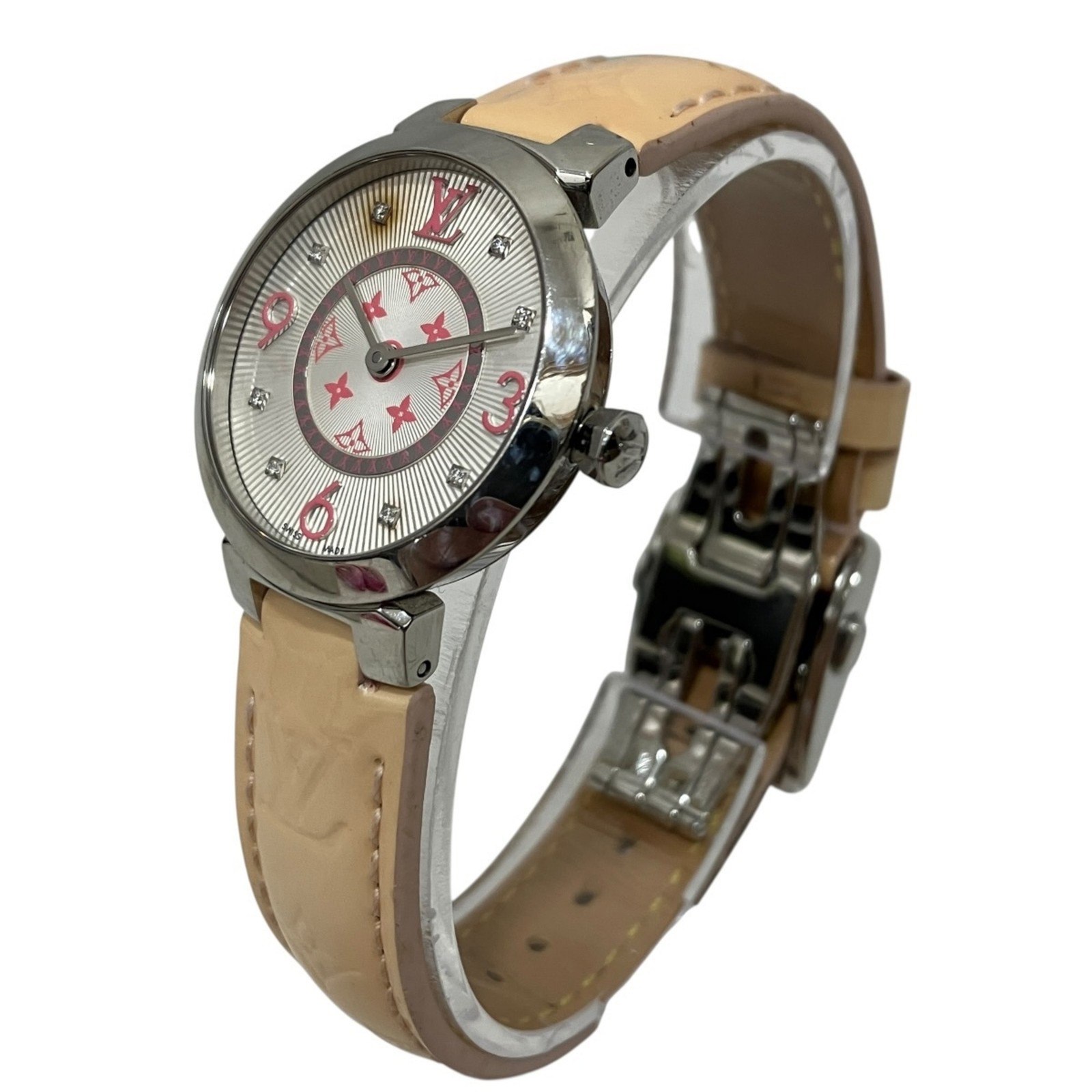 Louis Vuitton Tambour Monogram PM Watch, Verny, Total Weight 36.3g… GZl1irxp