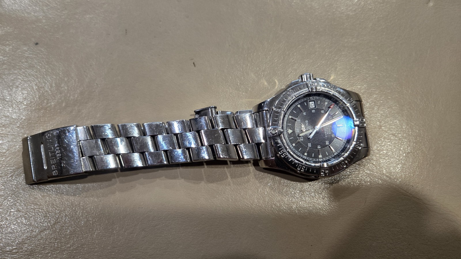 Breitling Colt Automatic A17380 41mm Stainless Steel Black Dial Watch