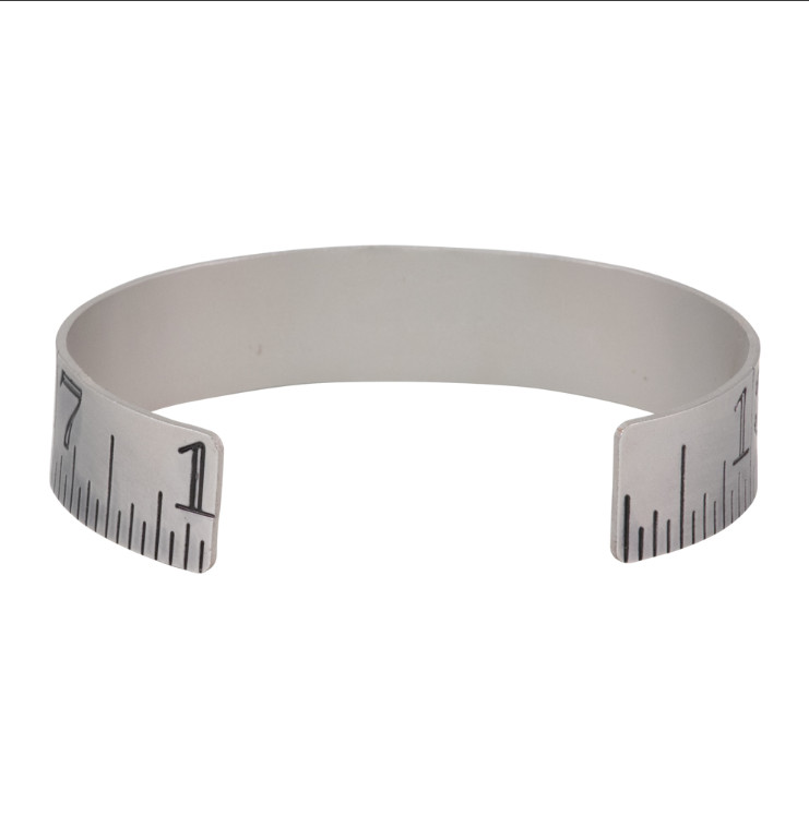 Tim Holtz Idea-Ology Assemblage Ruler Cuff Bracelet Antique Silver THA20106 New