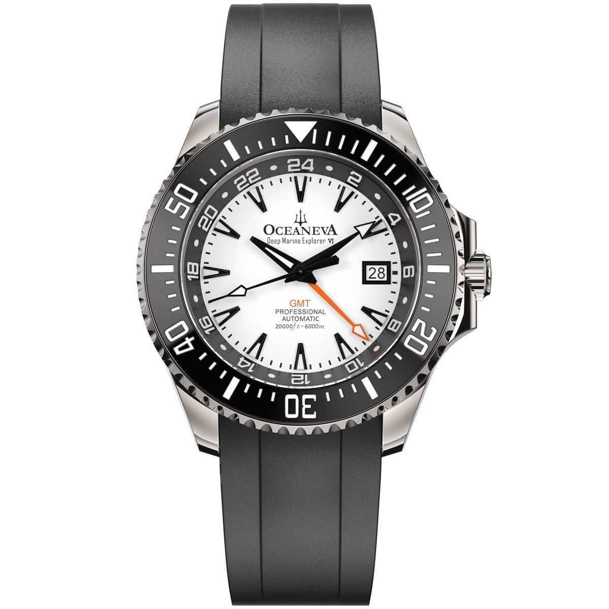 Oceaneva Deep Marine Explorer VI 6000m Titanium Orange Automatic Watch
