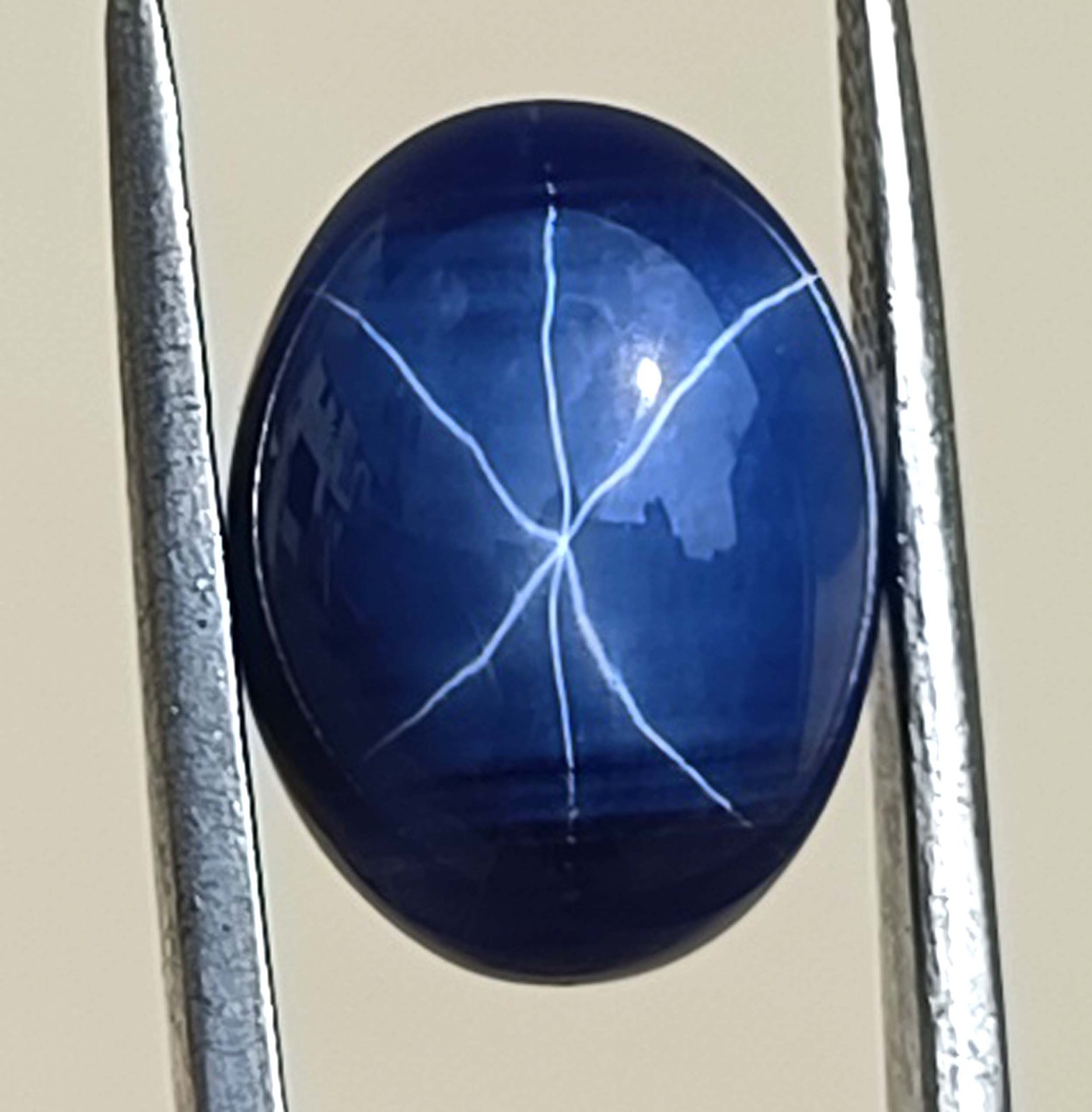 12.00 Ct Natural Star Sapphire 16x12mm Oval Shape IGL Gemstone (See Video) 5DNJ