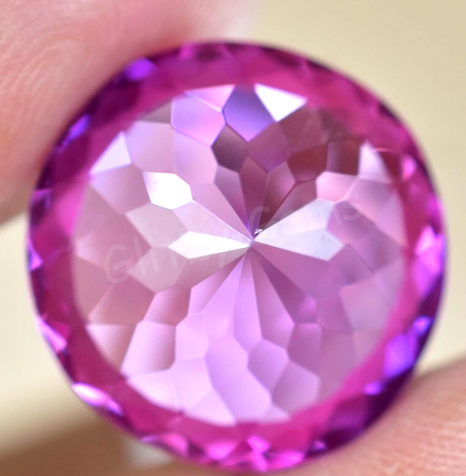 Natural Boysenberry Sapphire 20.60 Ct Round Certified Flawless Loose Gemstone