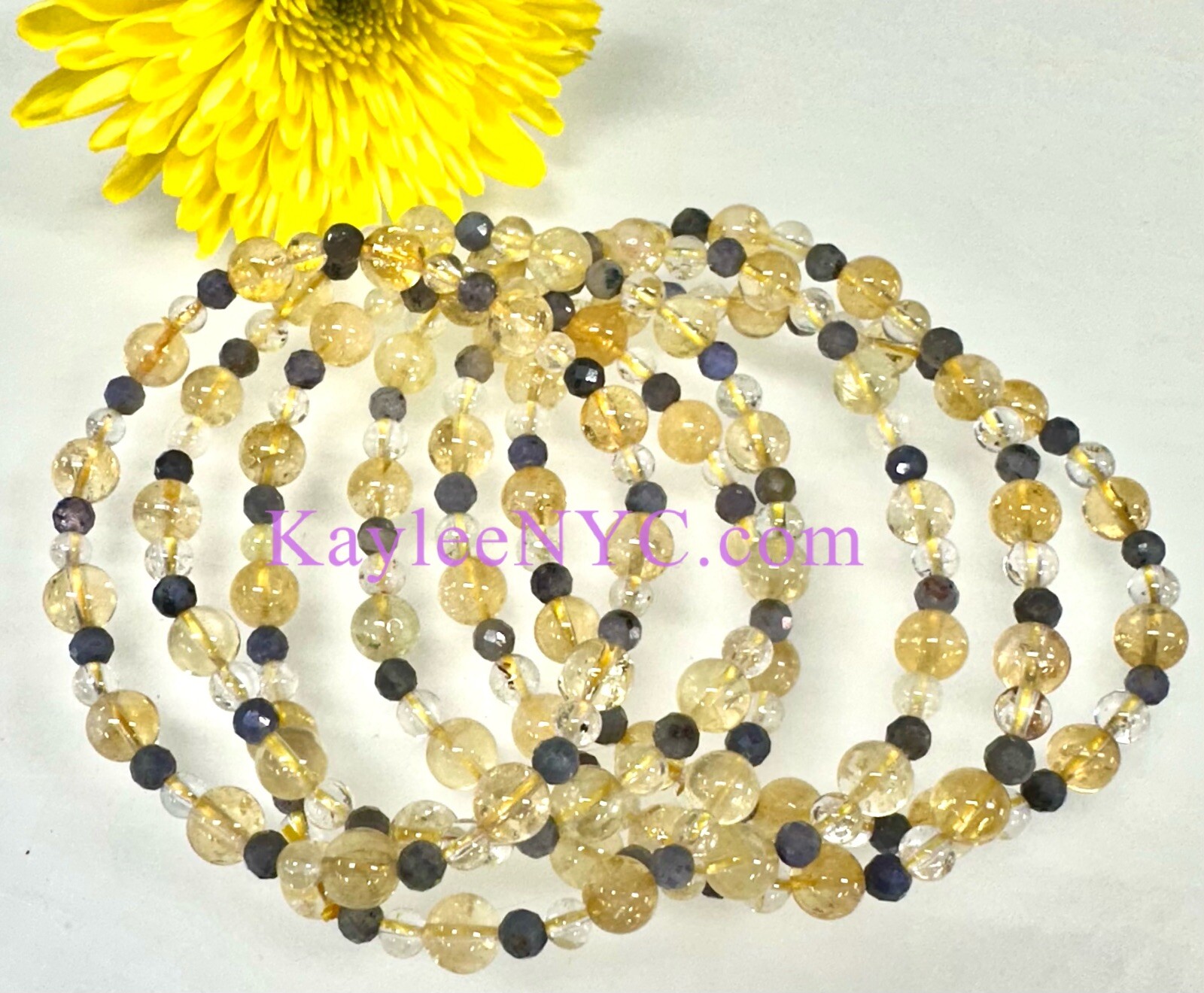 Wholesale Lot 6 Pcs Natural Crystal Sagittarius Zodiac Stretch Bracelet Healing