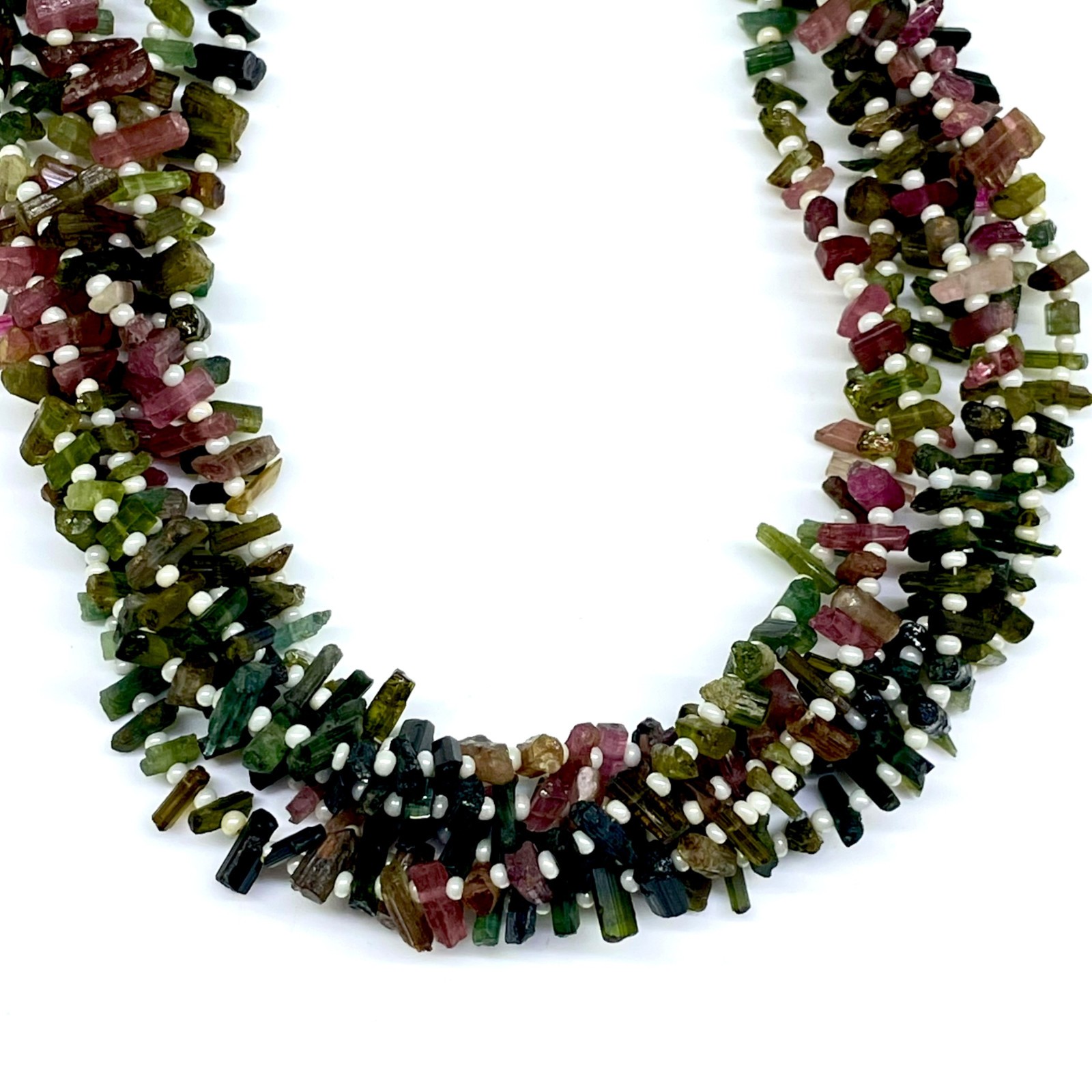 Natural Mozambique Tourmaline 4-8mm Multi Color Rough Stick Loose Gemstones