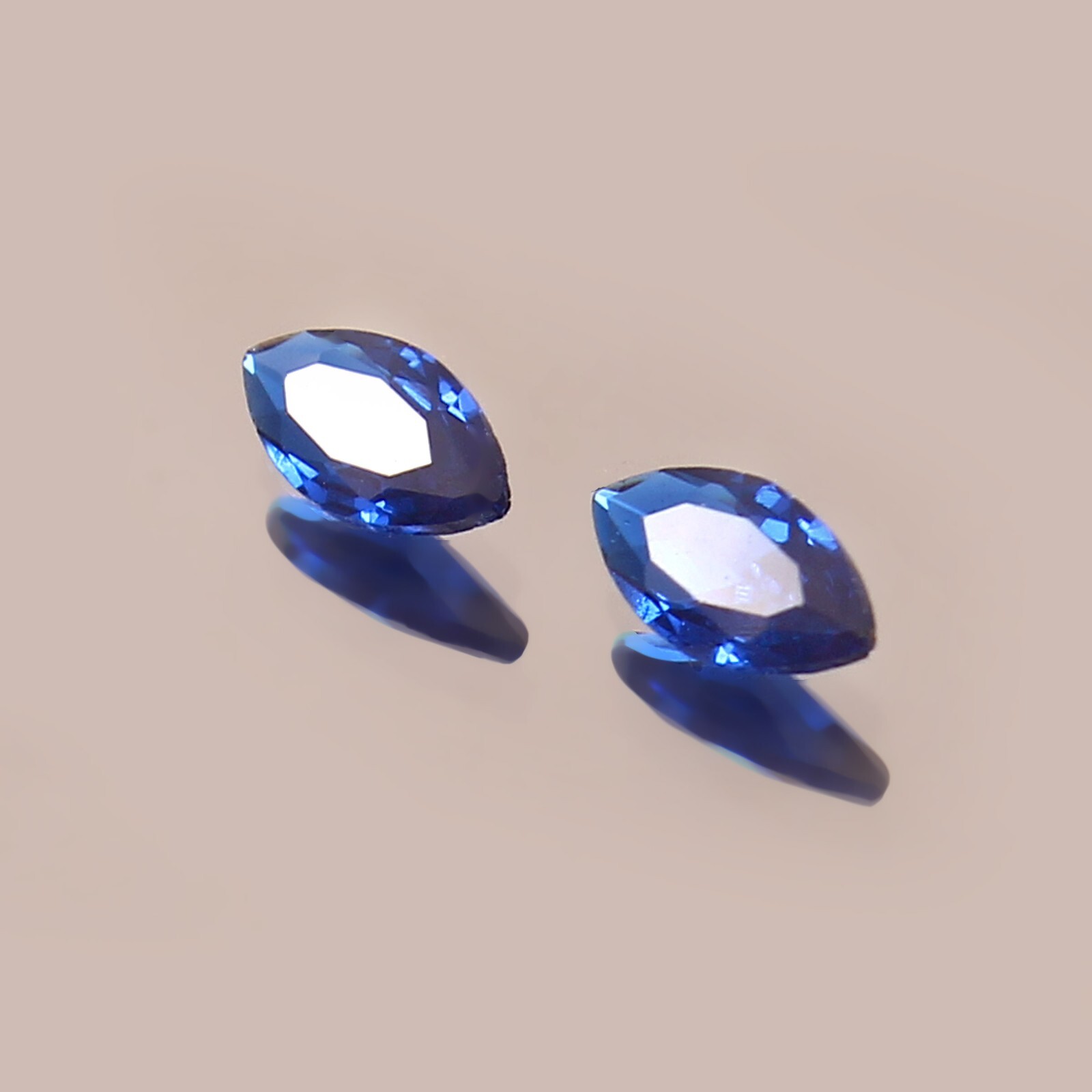 AAA Natural Ceylon Blue Spinel Loose Marquise Gemstone Cut Matching Pair 6×3 MM