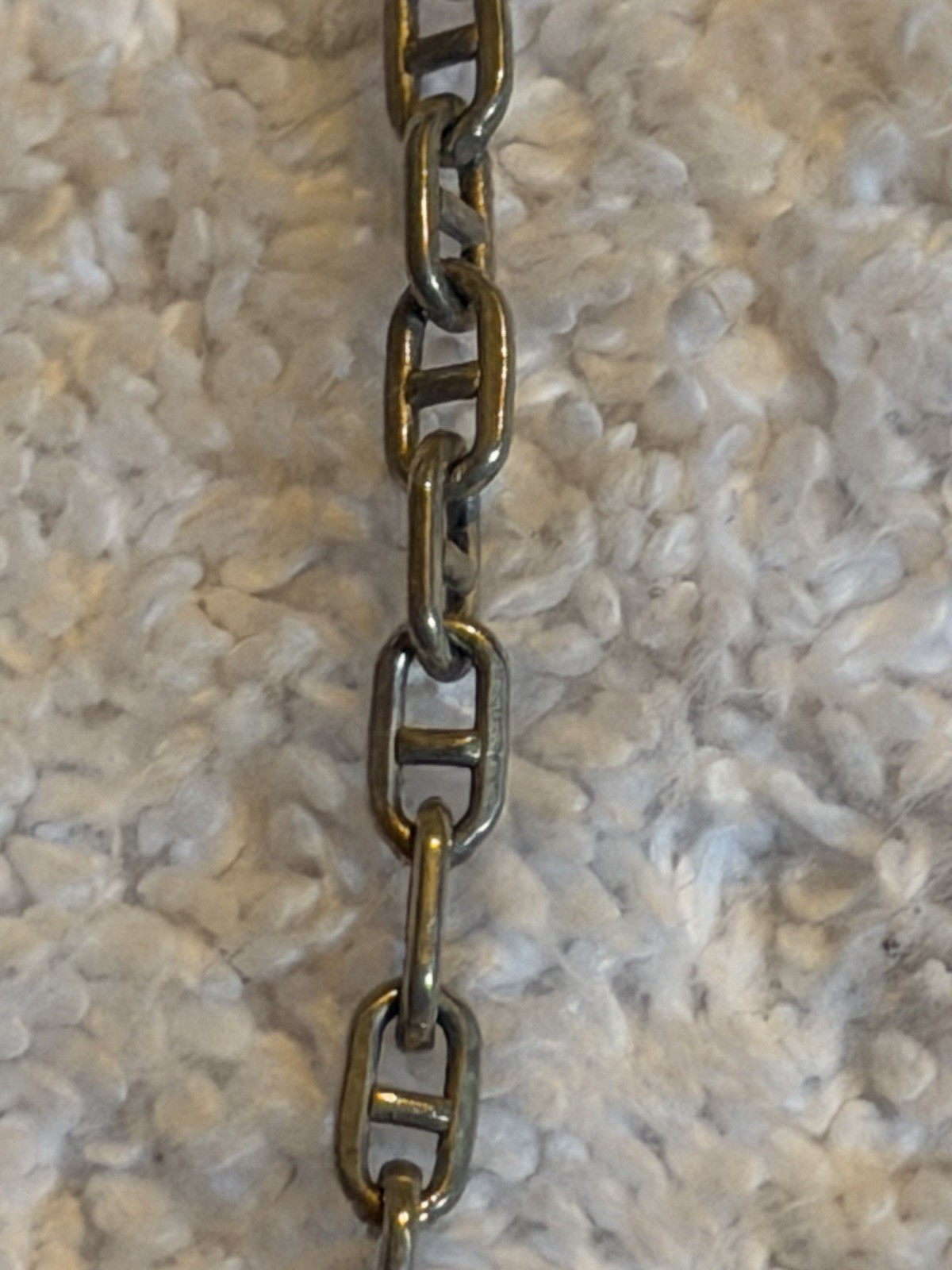 Sterling Silver Necklace 15” Long Greek Key Pattern Italy
