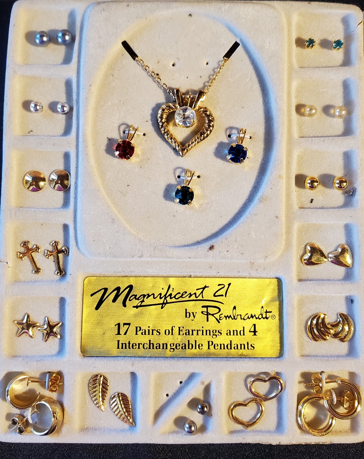 Necklace And Pierced Earring Set Magnificent 21 By Rembrandt