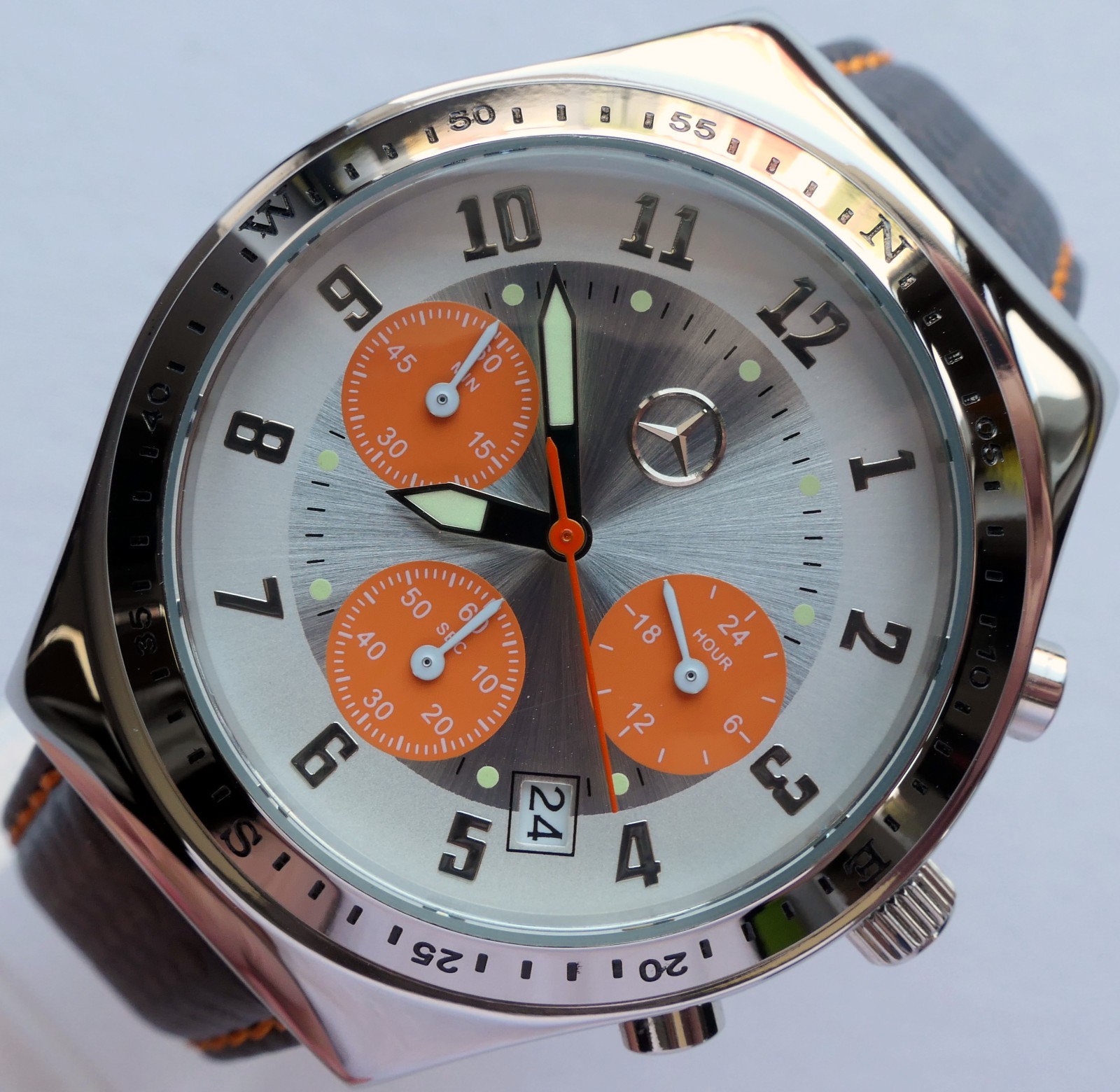 Mercedes Benz AMG Motorsport Racing Car Accessory Sport Design Chronograph Watch