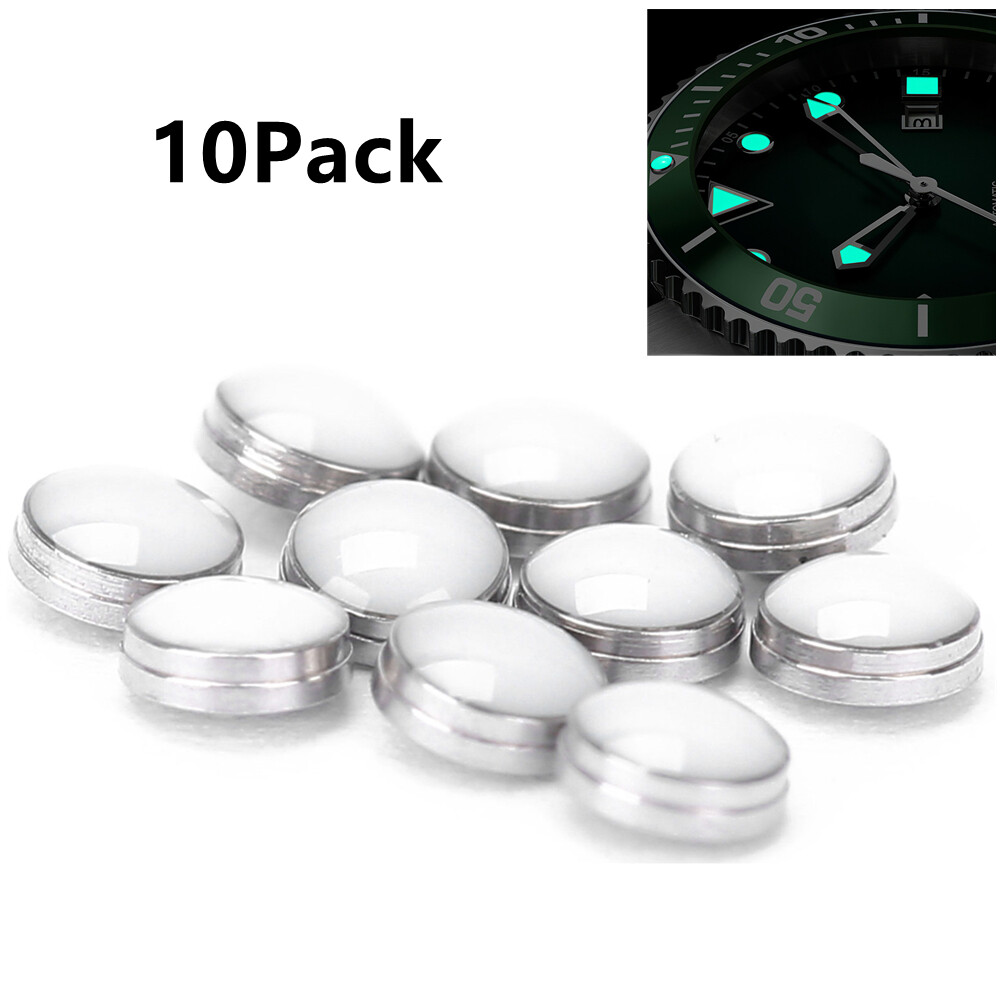 10Pack 2mm Watch Luminous Bezel Dot Pip Dial Night Dot Watch Decoration Parts u