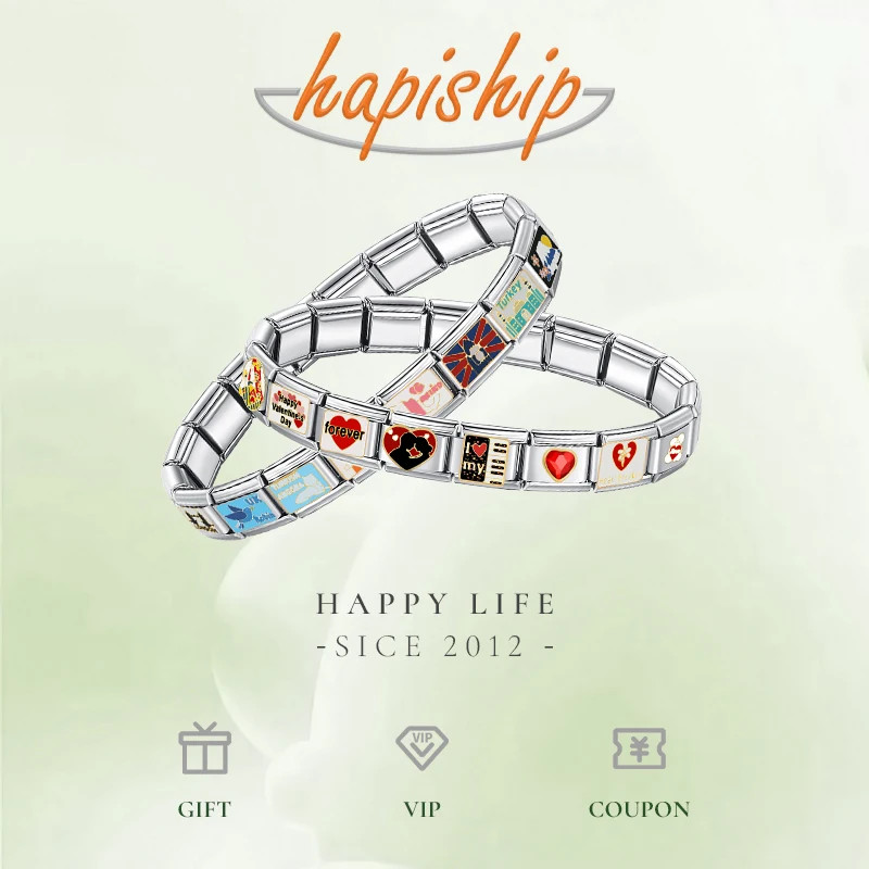 Charming Stainless Steel Bracelet Links for Aunt, Mom, Dad & Niece Jewelry DIY