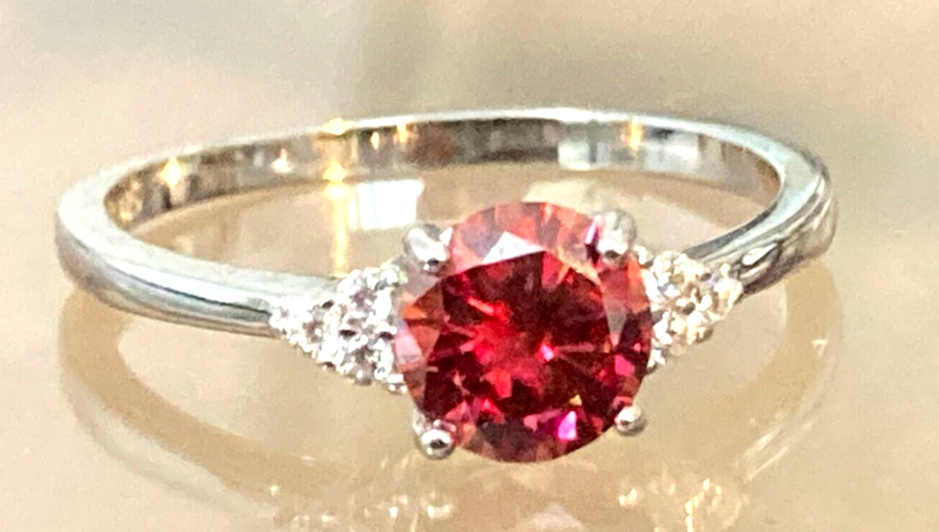 Moissanite Diamond Rings All Sizes & Colours 14k Gold or Rhodium Finish S925