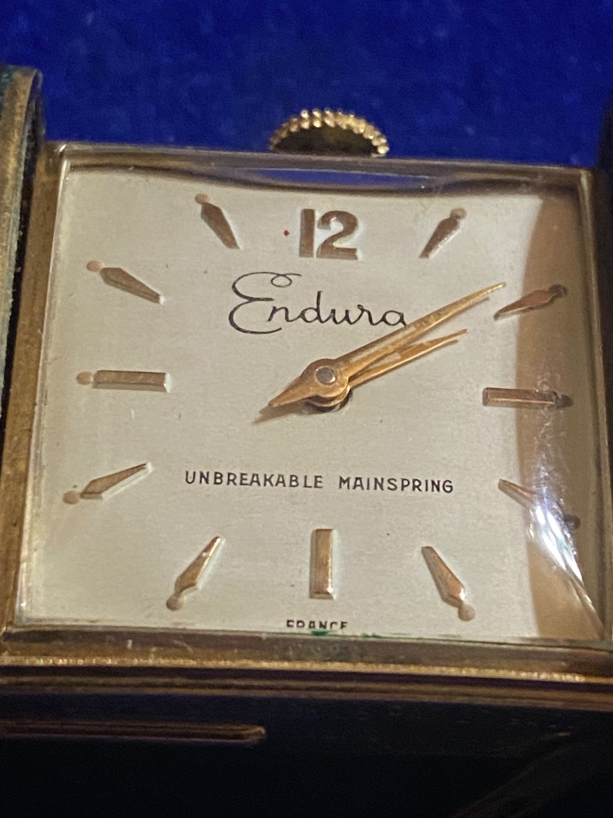Vintage Endura Manual Wind Pendant Table Top Watch France & Germany