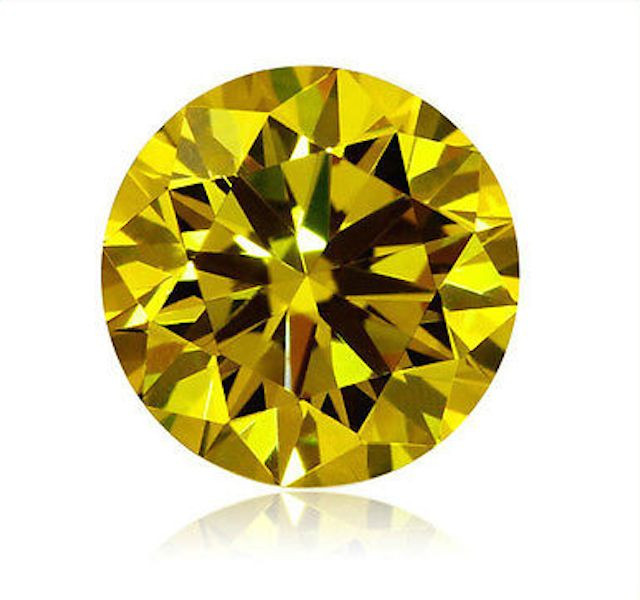Cubic Zirconia Bright Yellow Round Faceted AAA Rated CZ Loose Stones(1mm – 15mm)