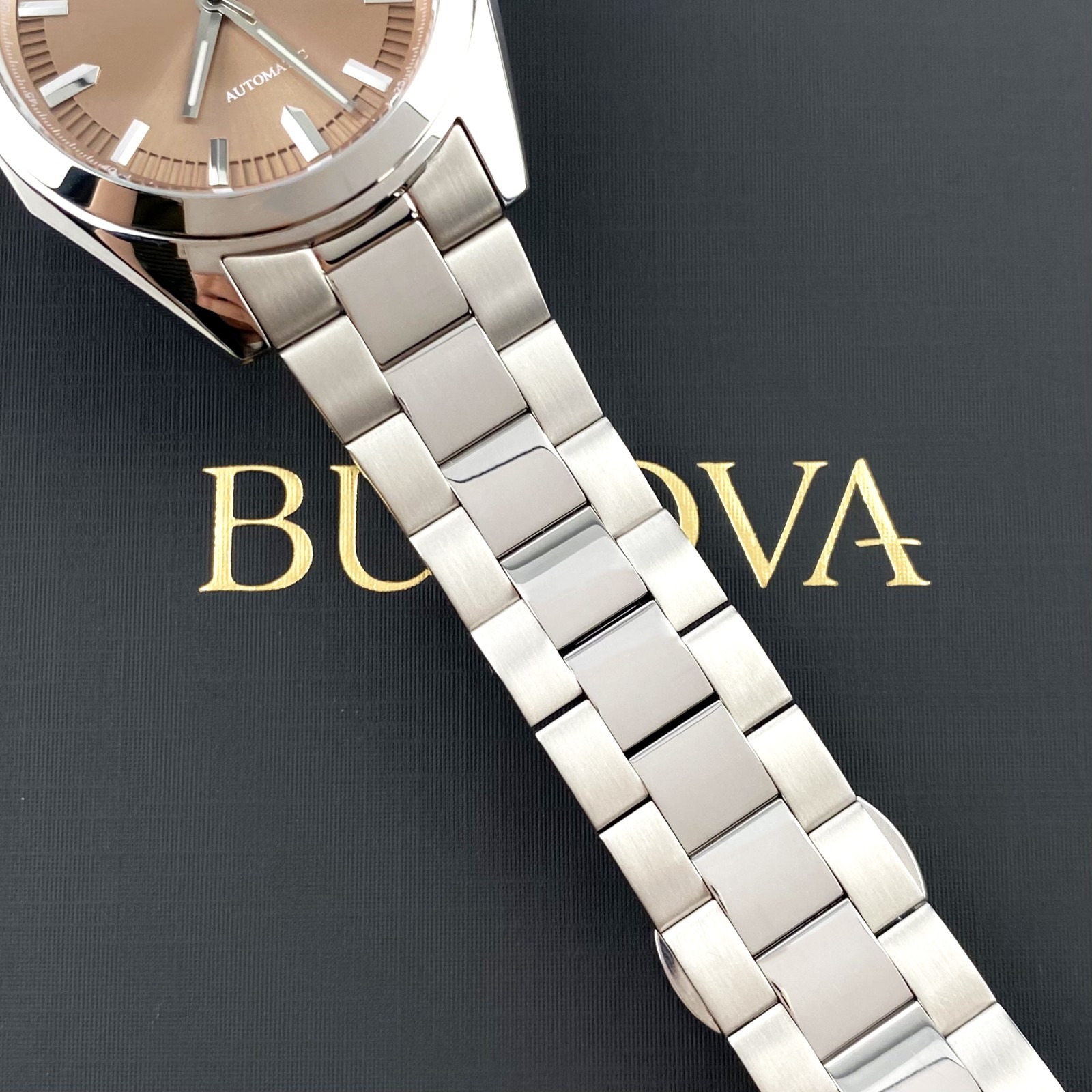 Bulova Surveyor 96B470 Automatic 39mm Brown Dial Stainless Steel Men’s Watch