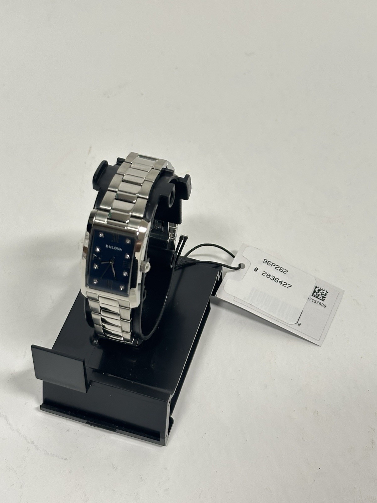 Bulova 96P262 Classic Blue Abalone Diamond Ladies Watch New No Box Quartz