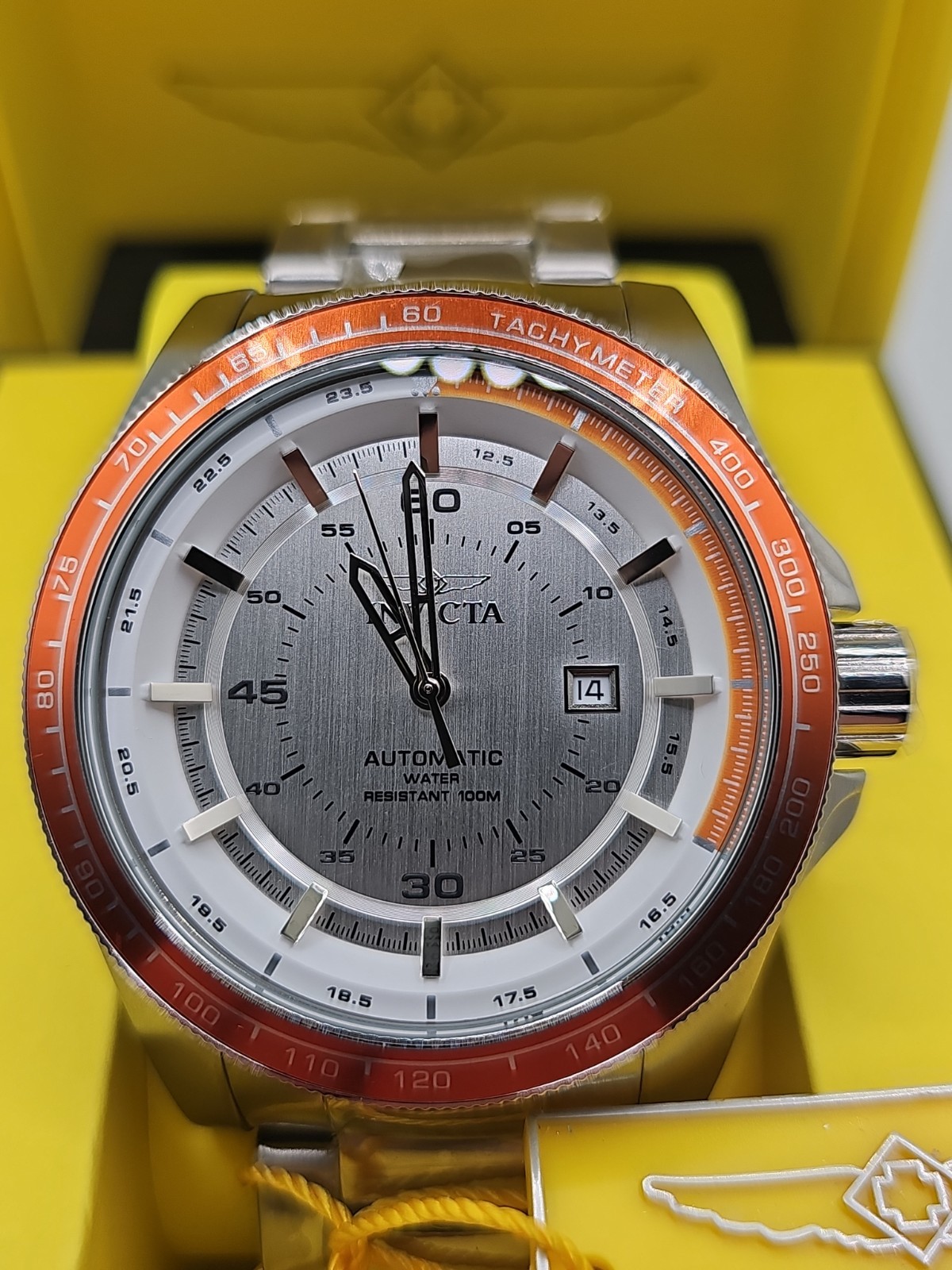 Invicta #48082 Speedway 50mm High Bank Automatic Men’s Watch New With Box