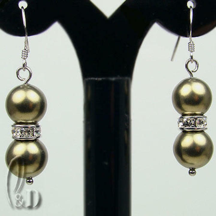 AU STOCK CHIC GOTG LARGE MULTIPLE COLOUR SEA SHELL PEARLS SILVER EARRINGS EA013