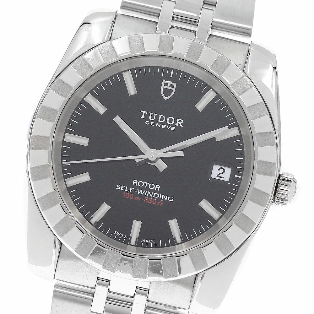 TUDOR Classical 21010 Black Automatic SS Classic Date Men’s Watch