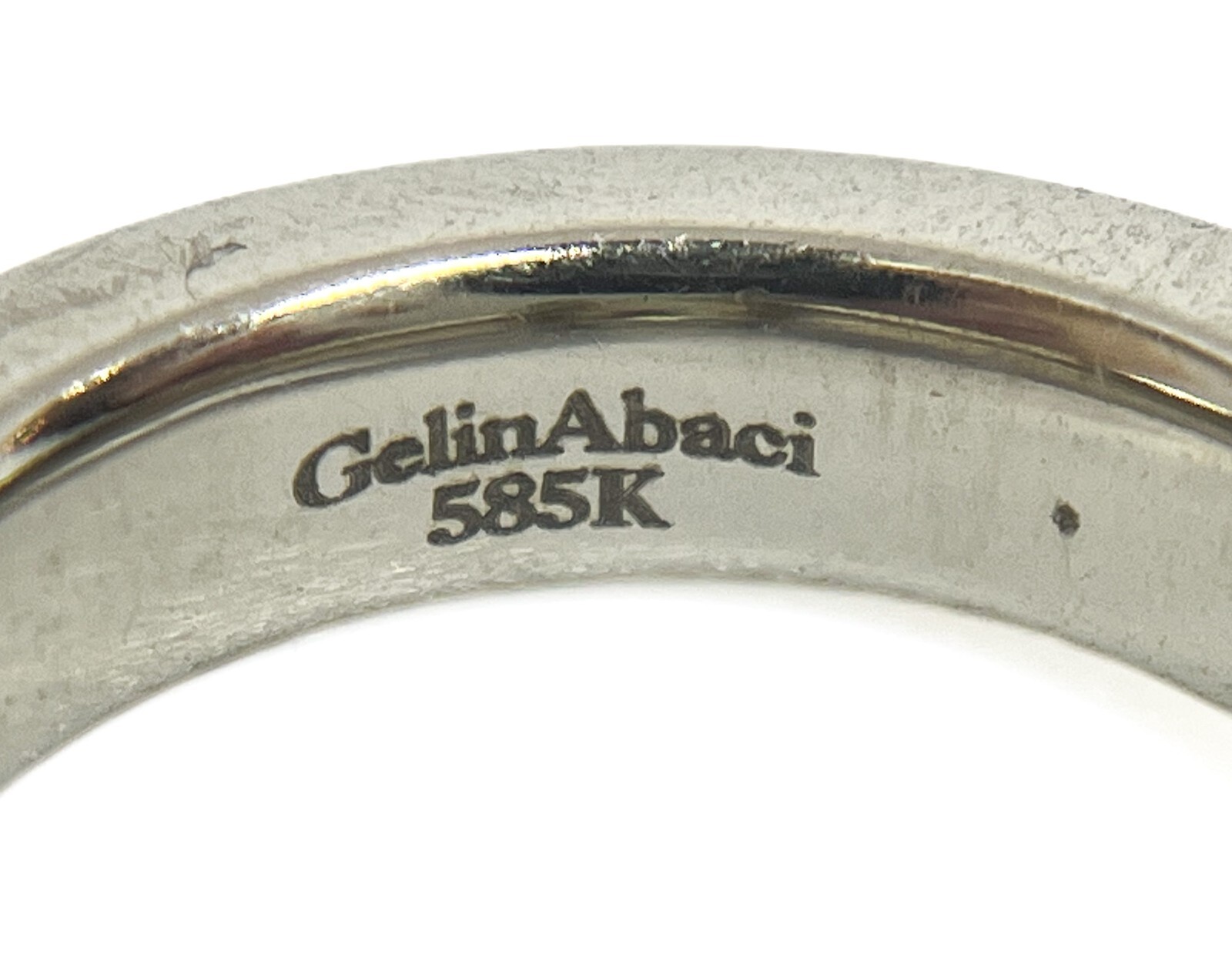 Gelin Abaci 14K Yellow CZ Center Diamond Semi Mount Engagement Ring