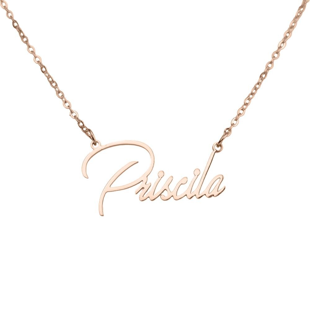 Customized Name Necklace Pendant Personalized Stainless Steel Necklace Gift