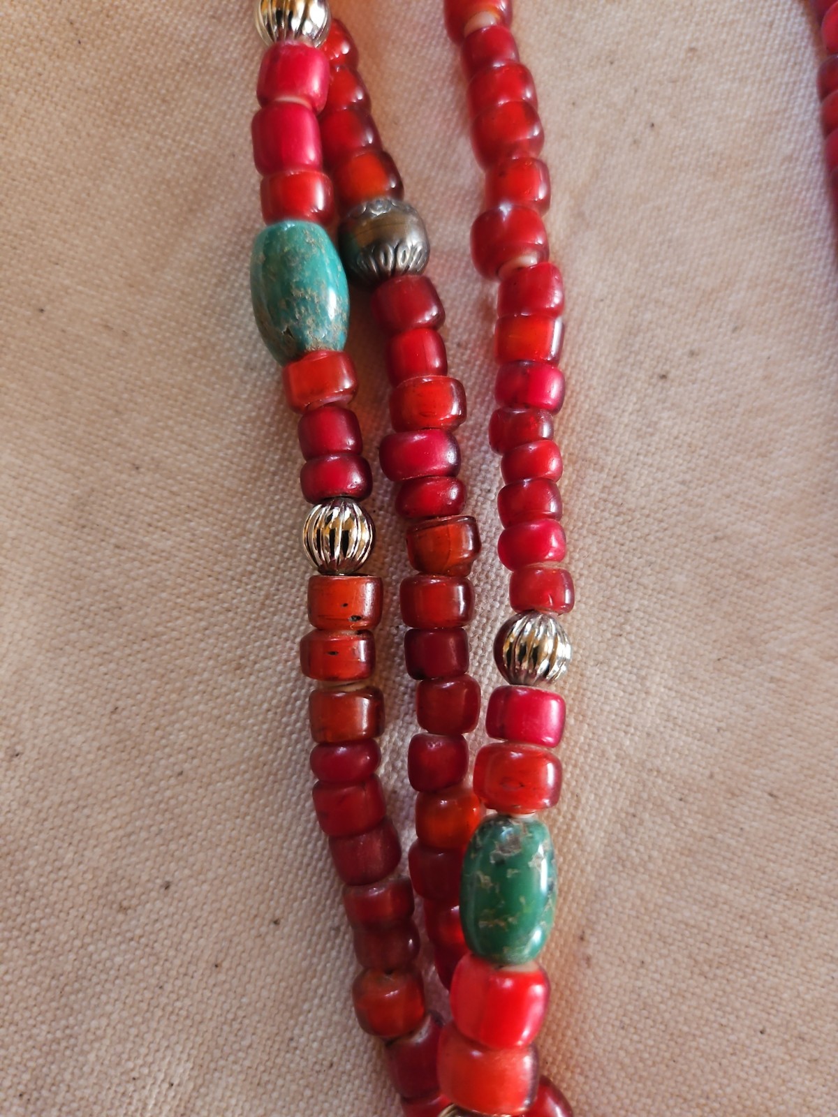 J.Wright Cross Beaded Necklace