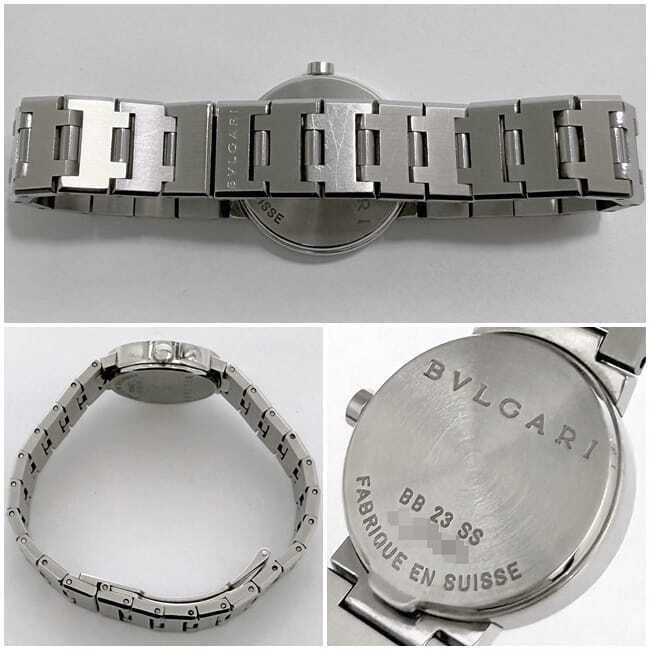Bvlgari watch Bvlgari Bulgari f-21814 Black Silver BB23SS Good Condition Ladies