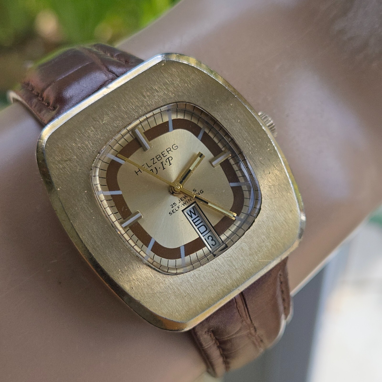Vintage HELZBERG VIP men’s automatic watch swiss AS 2066 25Jewels 1970s #2