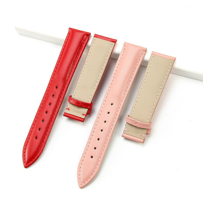 First layer cowhide genuine leather watch band strap 14-22mm without buckle