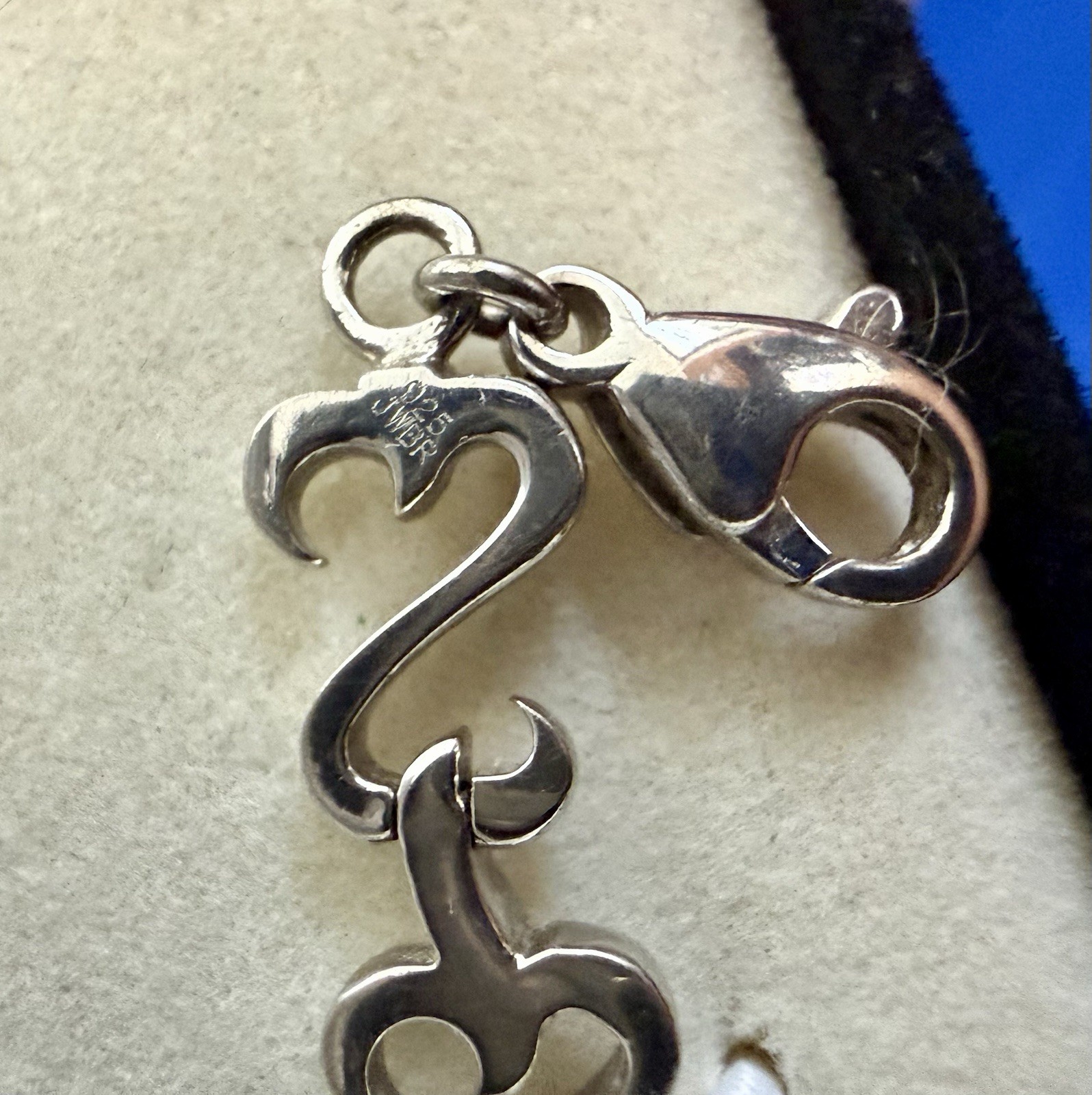 Jane Seymour Sterling Silver Bracelet 7.75″ Open Hearts JWBR Kay Jewelers