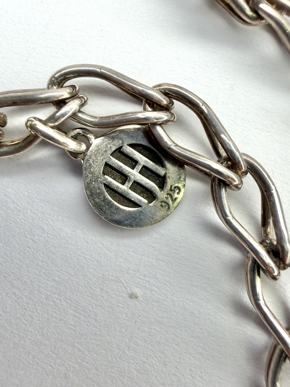 John Hardy Sterling Silver Oval Link Bamboo Collection Sautoir Necklace 35.5″