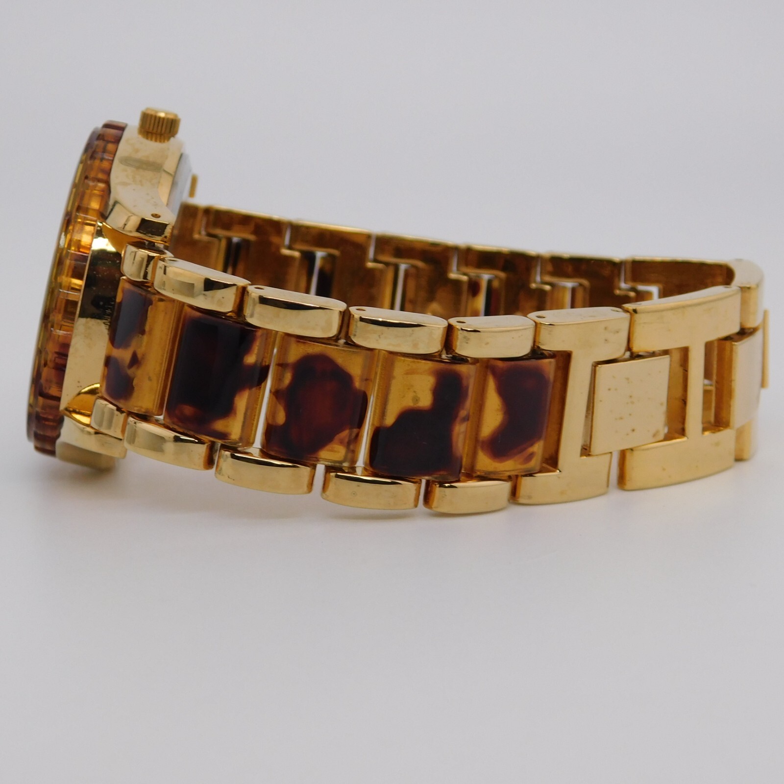 Turtle Pattern Three-Hand Quartz Analog Women’s Watch Sz. 7 3/4″ New Battery