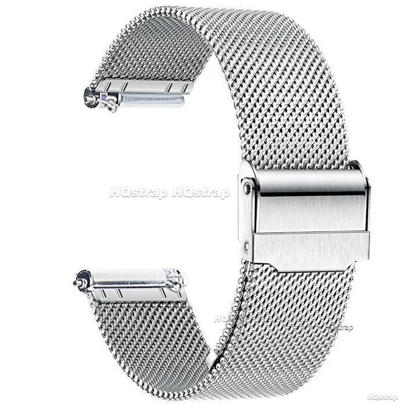 12–24mm Stainless Steel Mesh Metal Watch Strap Band Unisex