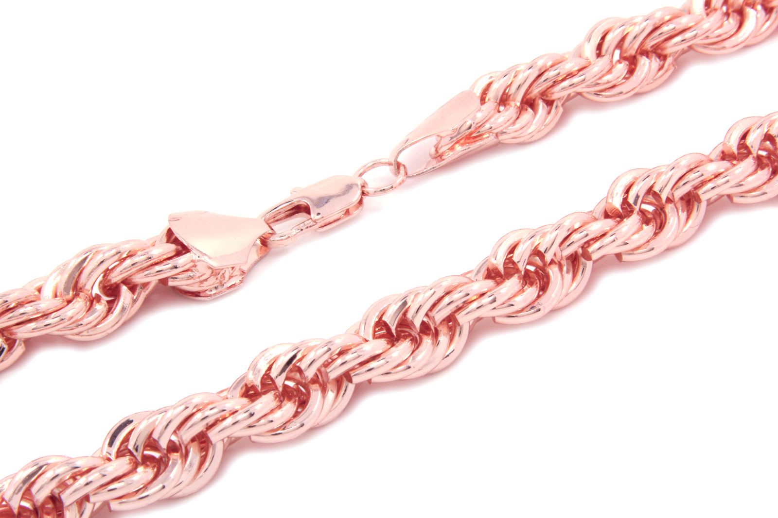 Mens Dookie Rose Gold Plated 10mm Rope Chain Necklace 30″ hip hop