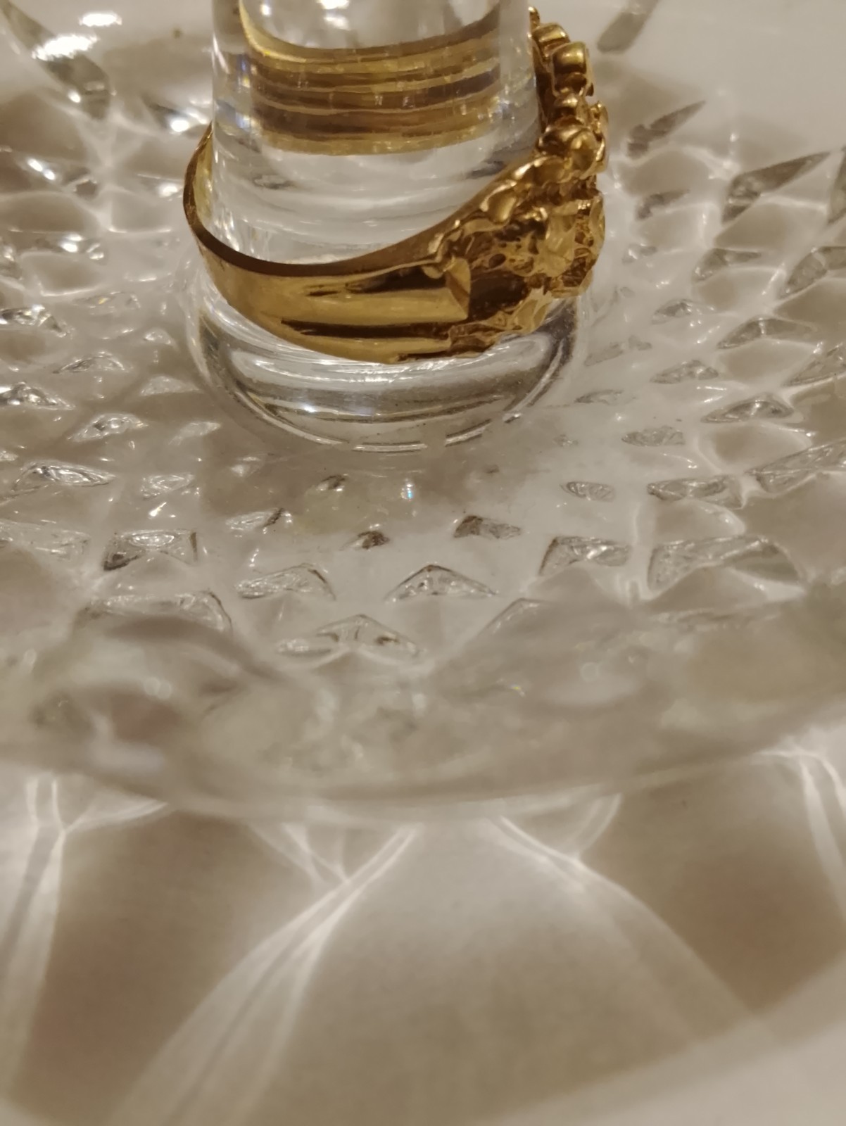 10k gold nugget ring vintage