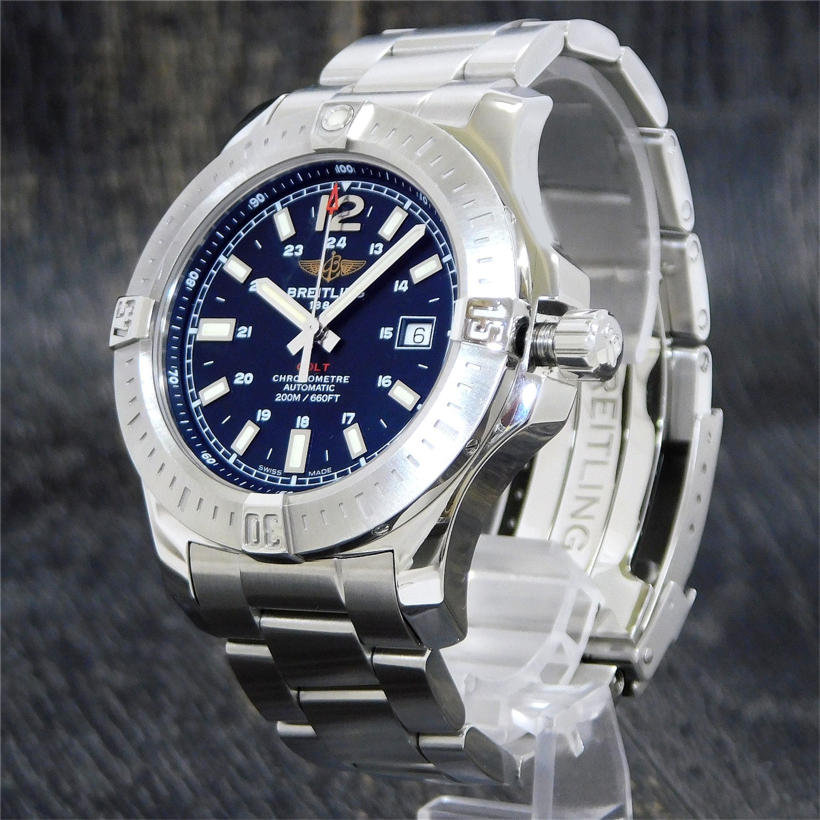 BREITLING Colt A17388 S. Steel Automatic Men’s Watch #1355B