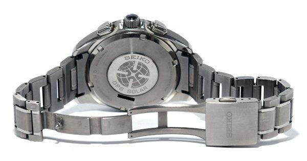 SEIKO Astron SBXB047 8X53-0AB0-2 Solar Radio Titanium Men Watch White Analog GPS