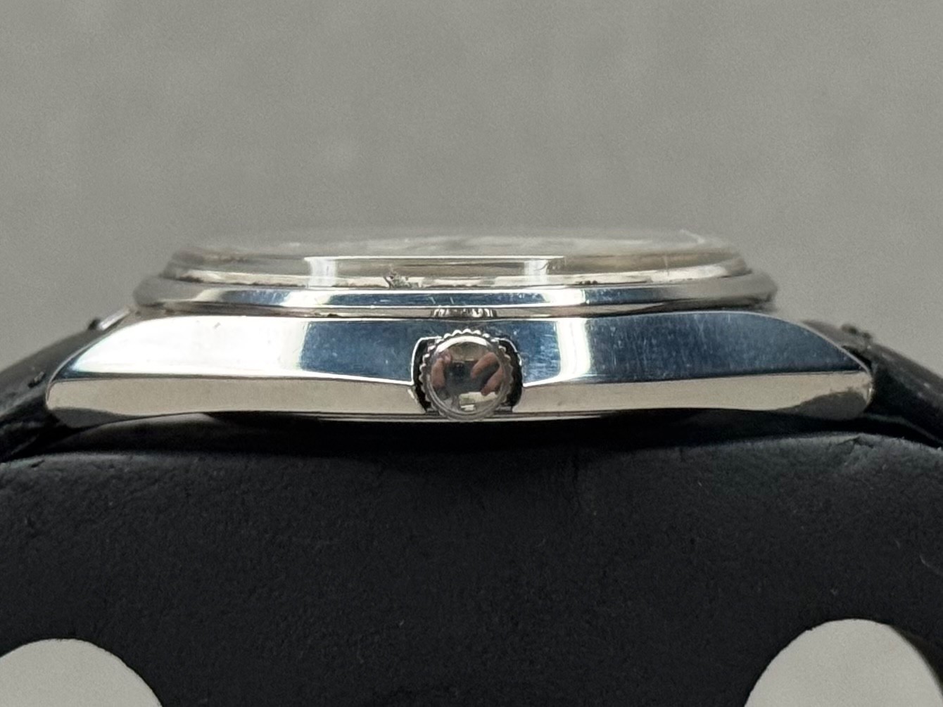 Rare Seiko LM 5606-7010 Lining Dial Silver Automatic Watch