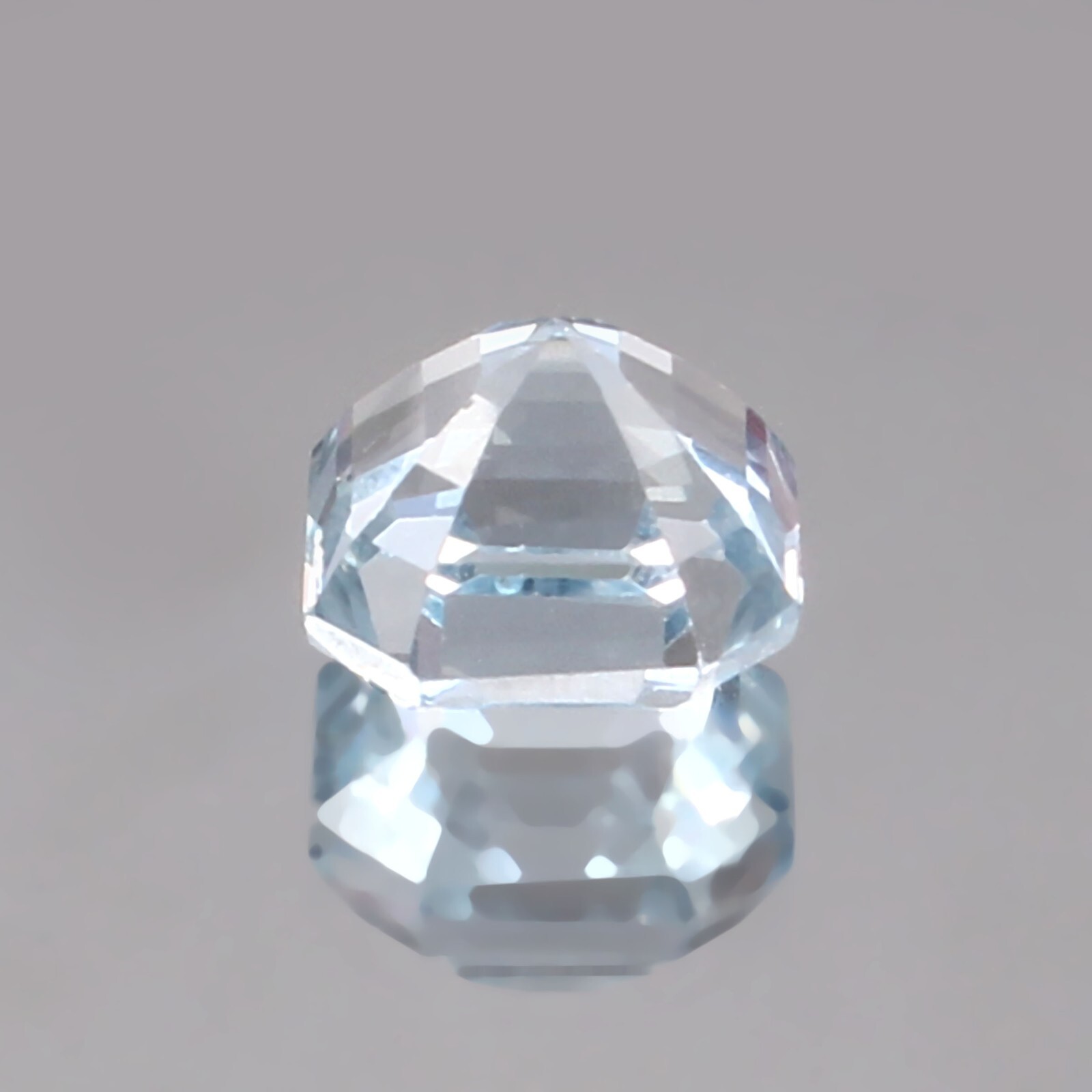 3.55 Ct Natural Blueish Aquamarine Loose Asscher Shape Cut Gemstone