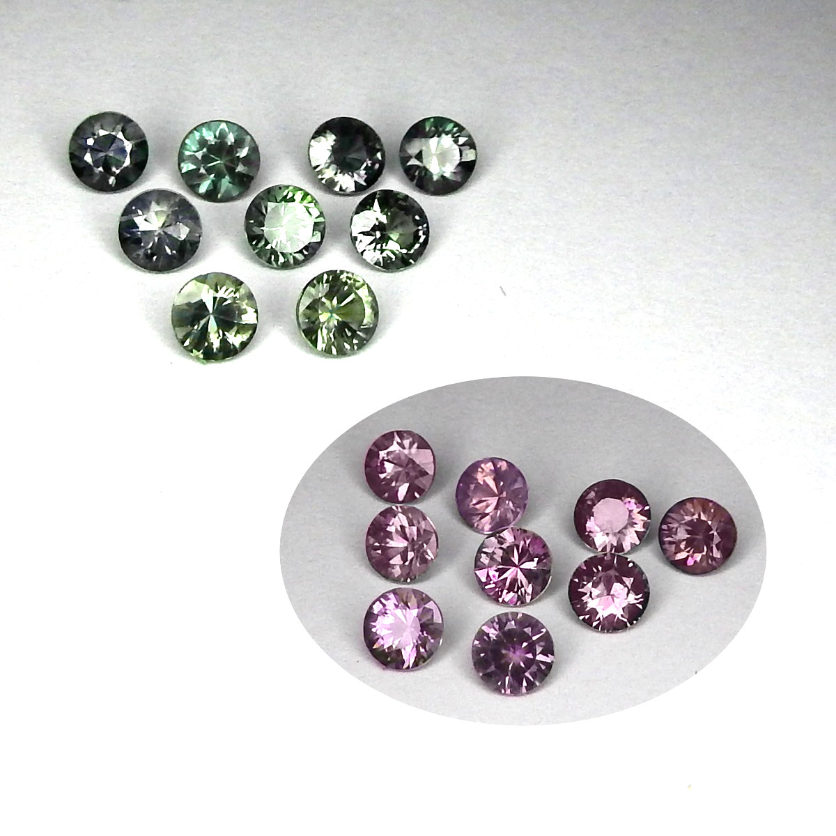 4mm Lot of 3 VVS Blue to Pink Color Change Sapphire Natural Mined Unheated Round