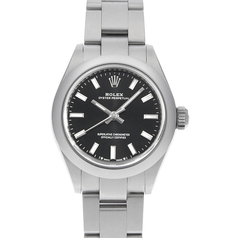 ROLEX oyster perpetual 28 276200 black Random Number second hand Women