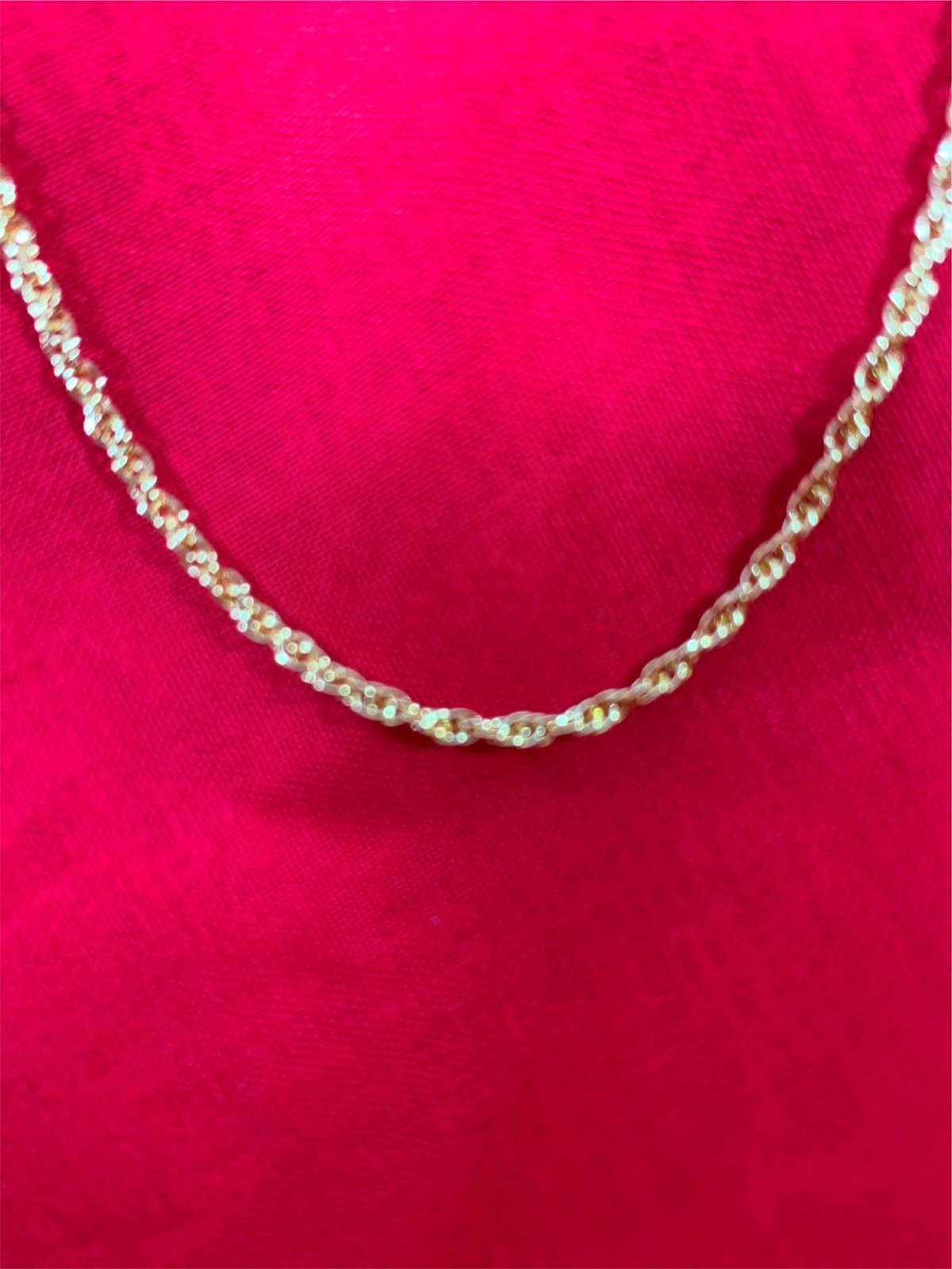 20 INCH 14KT GOLD PLATED ROPE CHAIN NECKLACE- USA SELLER