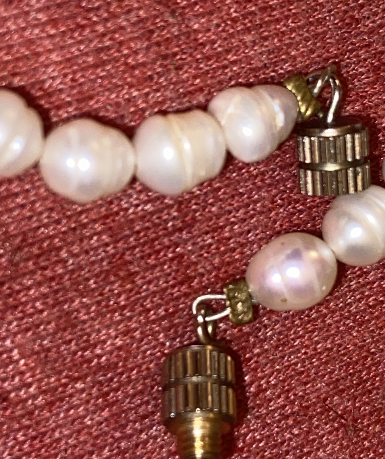 Real White pearl bracelet Approx 6in