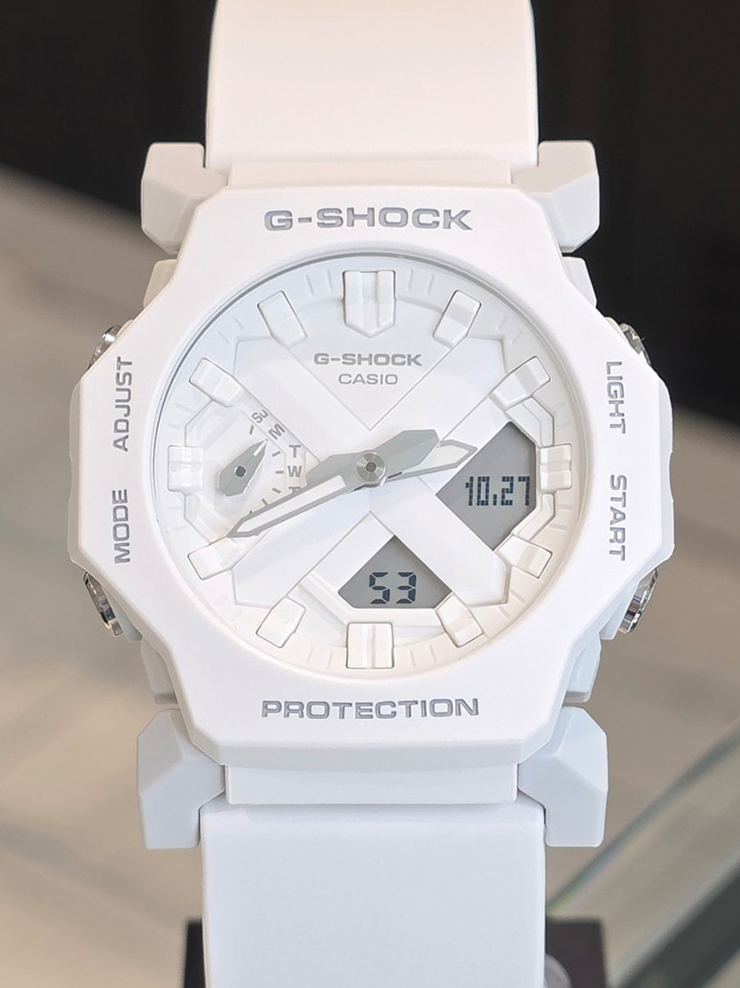 Casio G-Shock GA-2300-7ADR White Analog Digital Compact Watch 200M