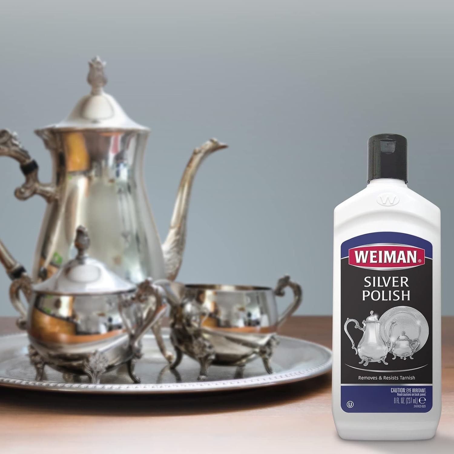 Anti-Tarnish Silver Cleaner: Safely Polish & Restore with Floral Scent – 8 Oz