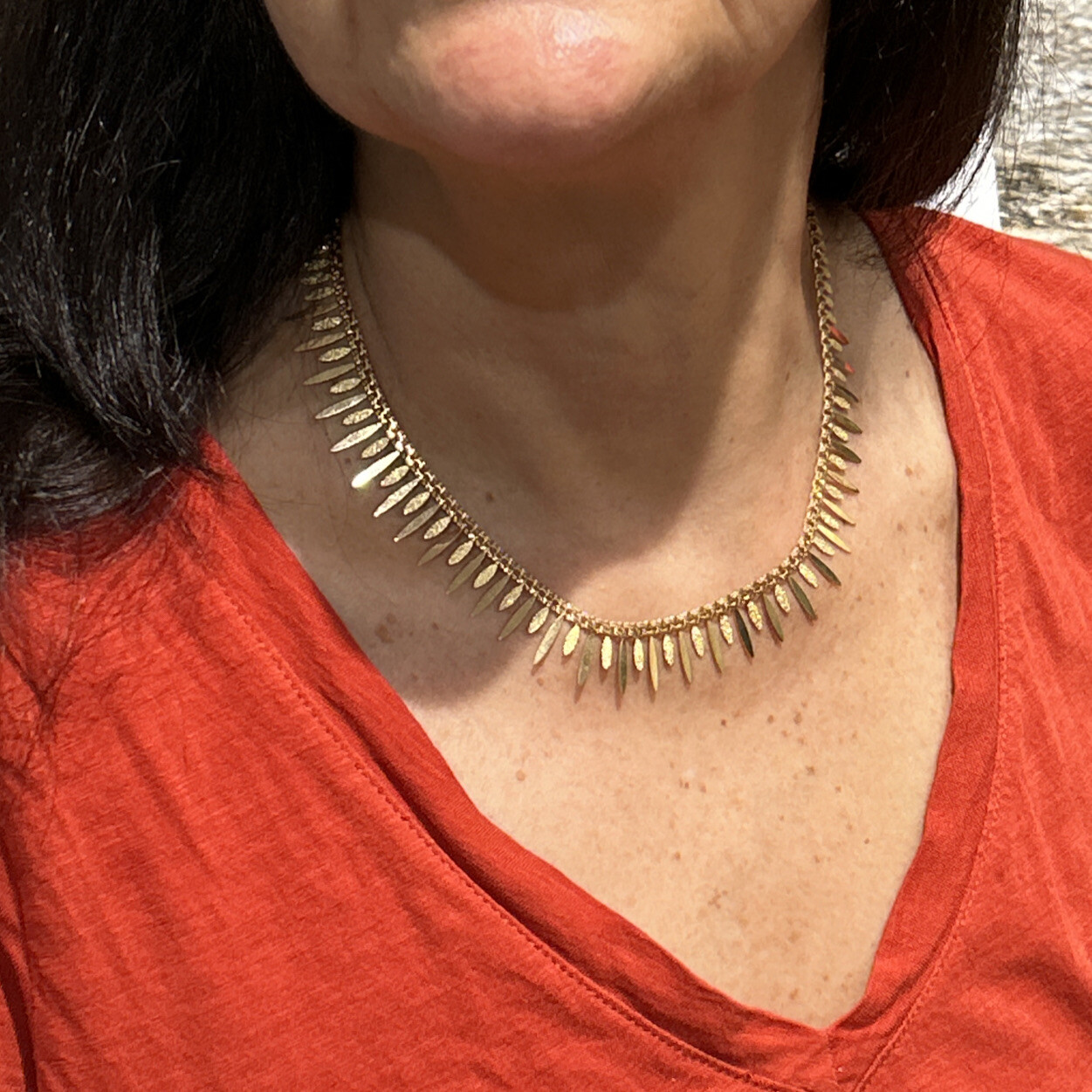 Estate 18k Gold Italian Necklace 16 1/2 Inch – 25.0 Grams