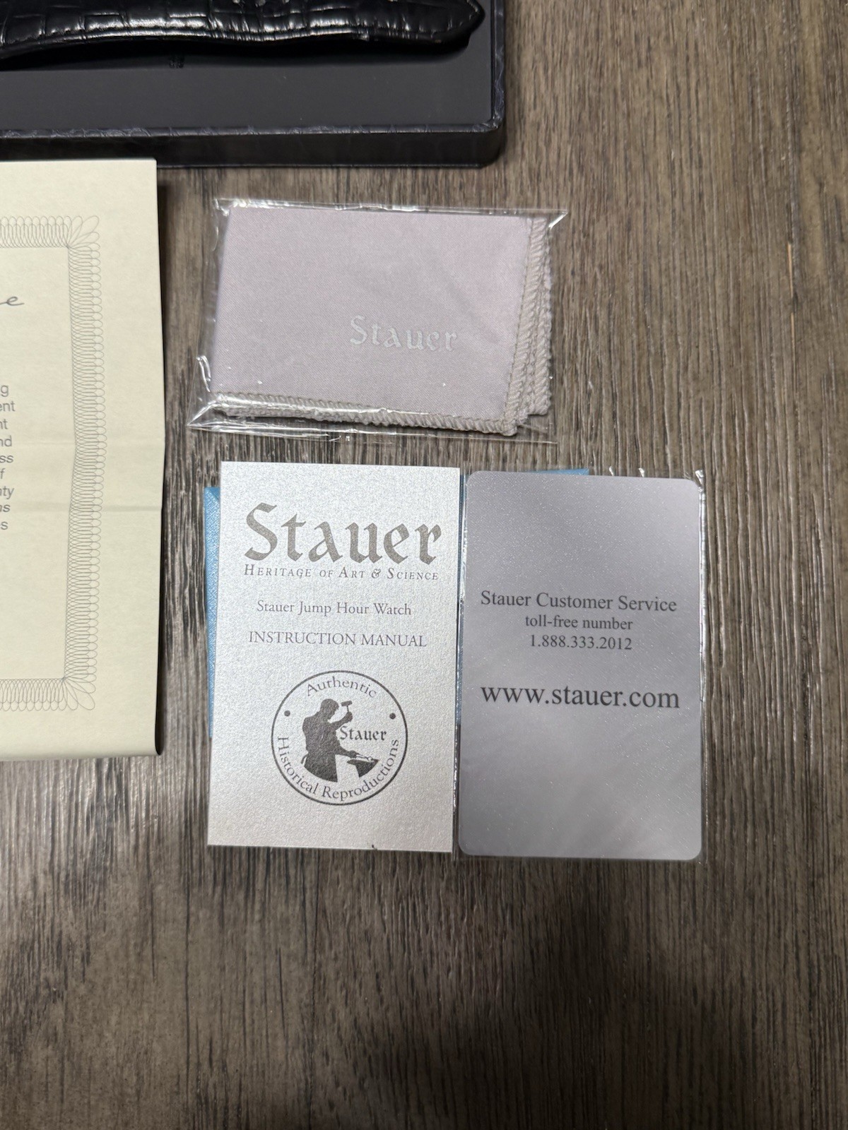 MENS STAUER DASHTRONIC AUTOMATIC WATCH 15457 VINTAGE 1930 Box & Papers